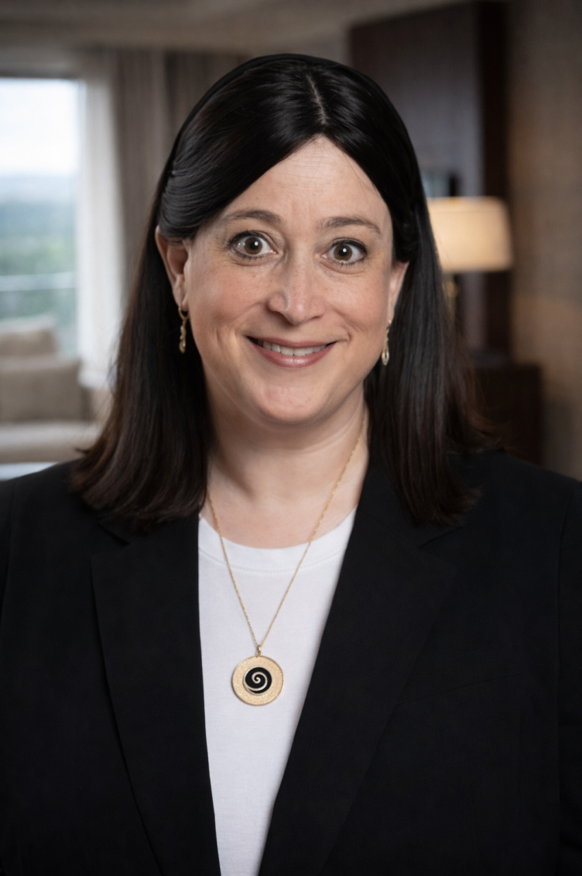 Esther Klien, Founder of Klien Insurance and Senior Sales Partner, professional headshot in a modern office setting