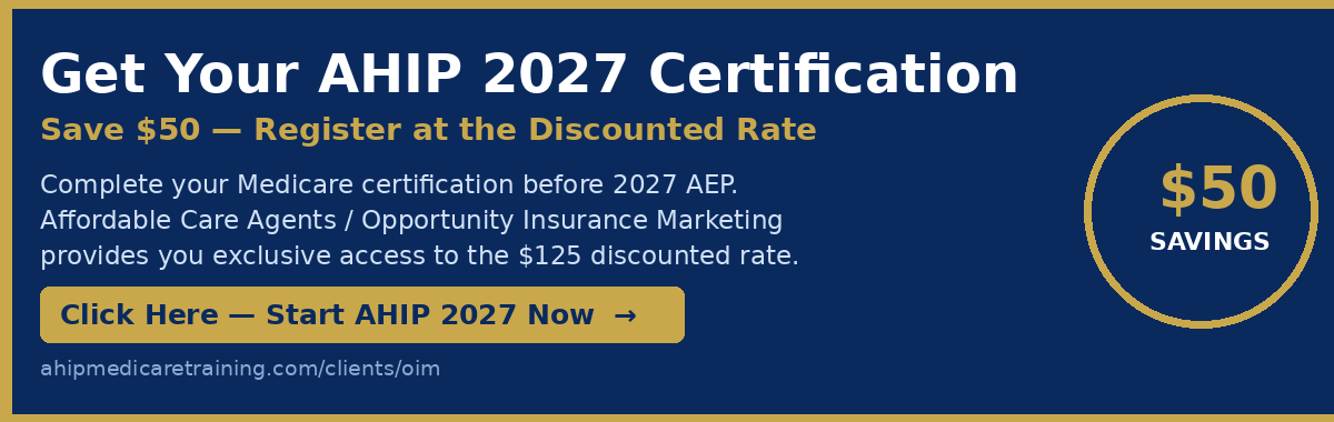 Get Your AHIP 2027 Certification